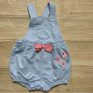 First Impressions Blue and Pink Casual overall with Bow